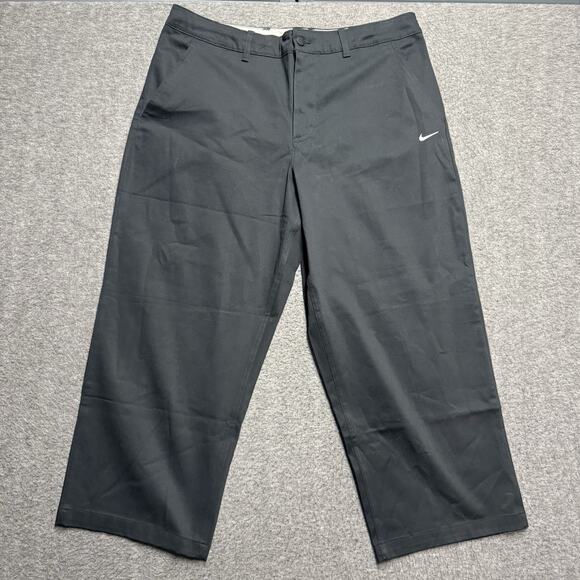 Nike Other - NWT Nike Loose Fit Straight Leg Stacked Length Pants Mens 38X28 Black Golf Chino